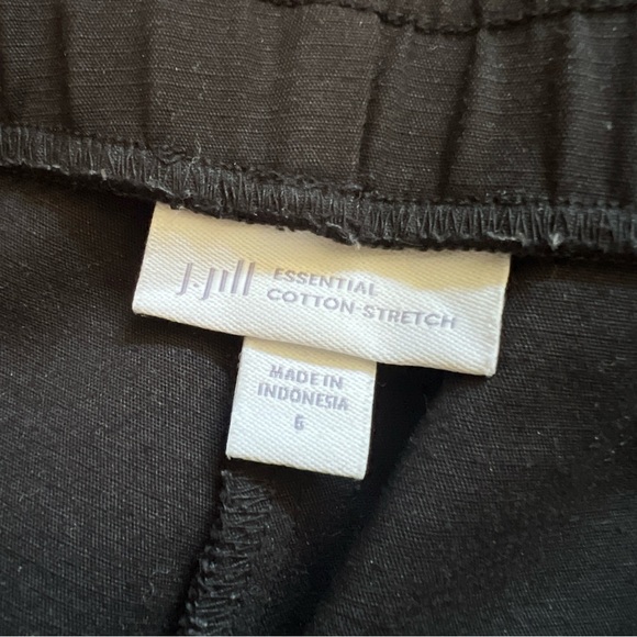 J.Jill essential cotton stretch pants black size 6 - Picture 3 of 3
